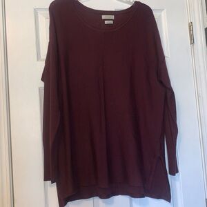Van Heusen Burgundy Light Weight Sweater Tunic